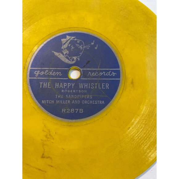 Vintage 7” vinyl record 45 RPM golden happy whistler most happy whistler sandpip - Picture 4 of 5